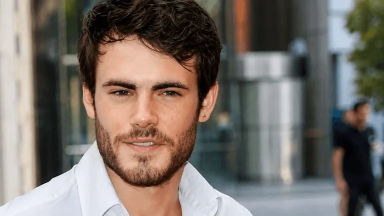 Micah Alberti on a television studio set